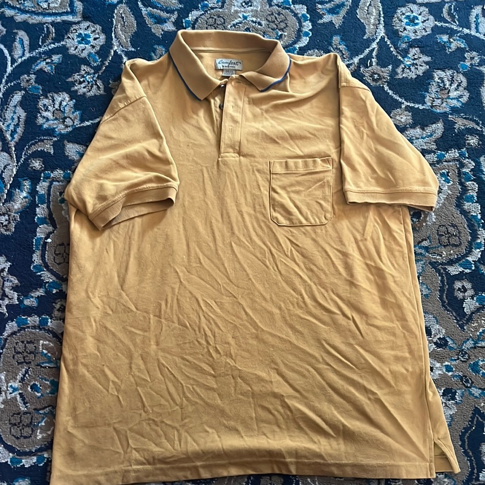 Big 2x gold men’s t shirt George Foreman used